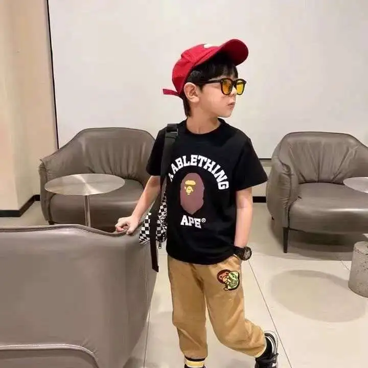 【90-160cm】よく売れる コットン 合わせやすい トレンド カートゥーン 着心地良い Tシャツ