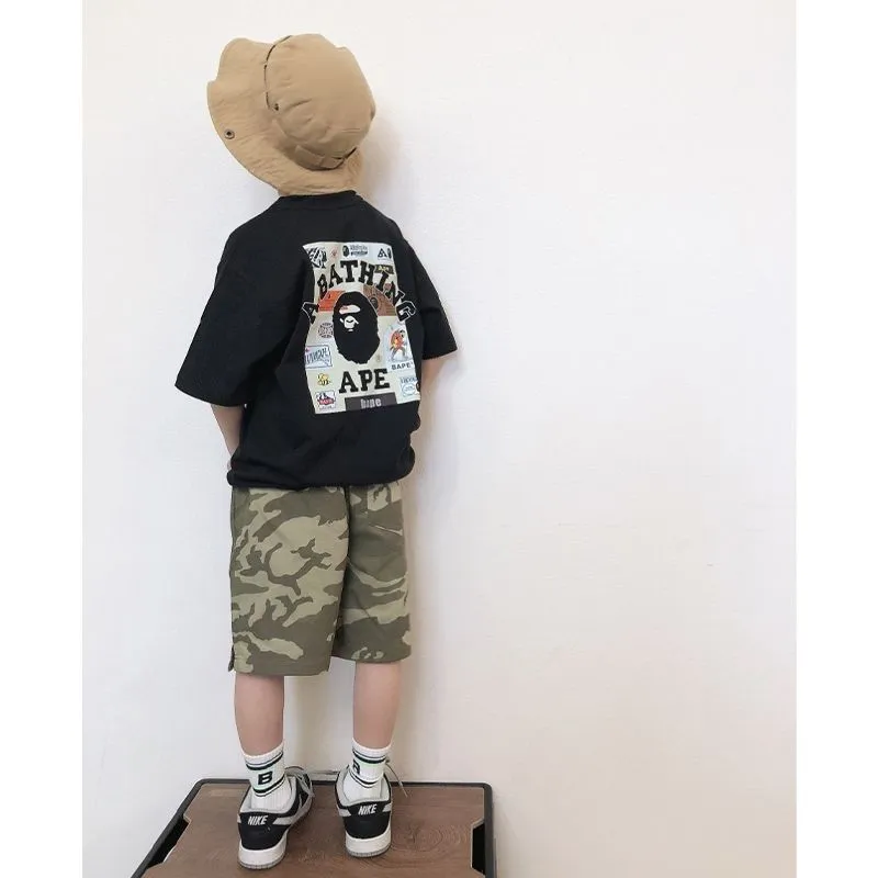 【72時間限定！タイムセール】【100-160cm】お洒落感アップ ファッション 男の子 大人気 プリント Ｔシャツ