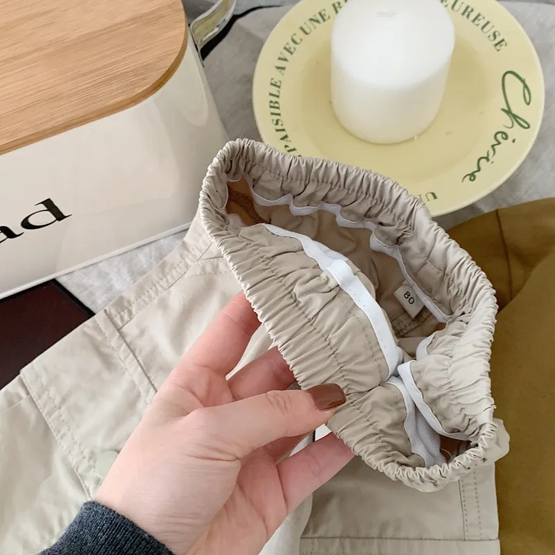 【80-130】二色選べ 人気上昇中 着回し力抜群 カジュアル 韓国系 無地 ポケット付き 男の子 女の子 ボトムス