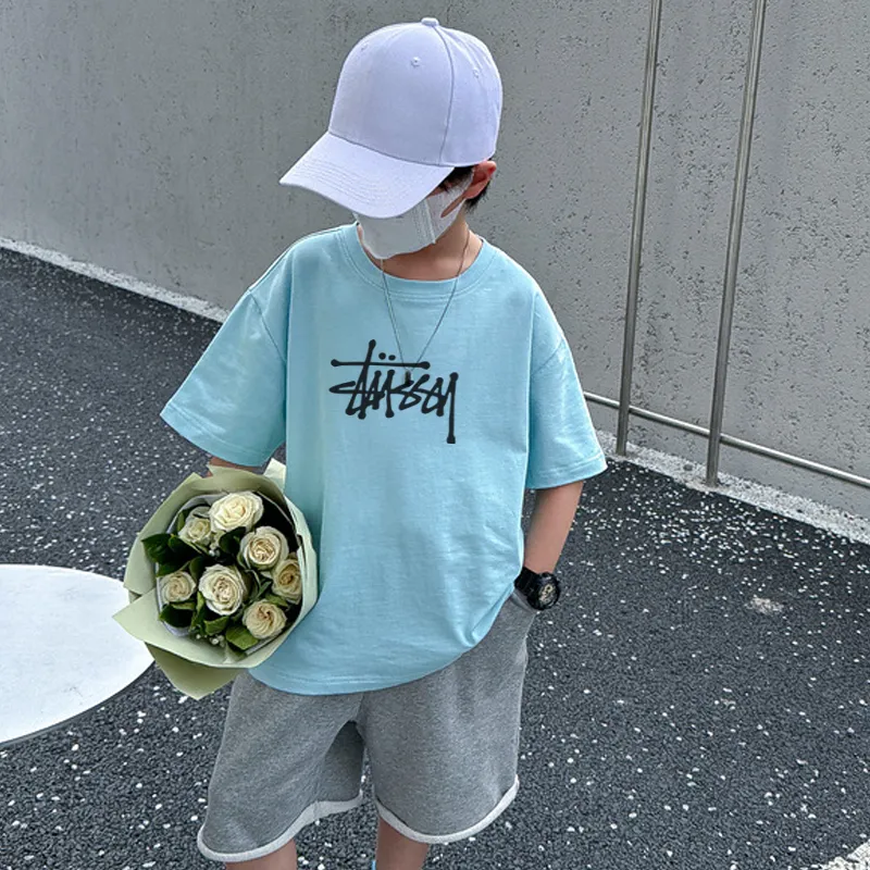 【90-160cm】お手頃価格 安い 日常 定番 プリント 夏 4色選べる ゆったり 男の子 Ｔシャツ