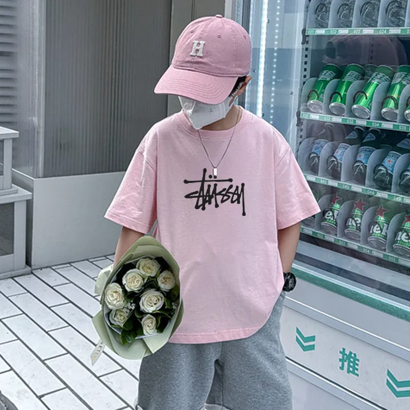 【90-160cm】お手頃価格 安い 日常 定番 プリント 夏 4色選べる ゆったり 男の子 Ｔシャツ