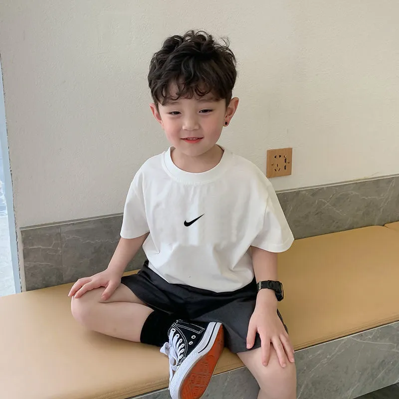 【90-160cm】気質満点 今季も大流行 シンプル 3色選べる ゆったり 半袖 Ｔシャツ