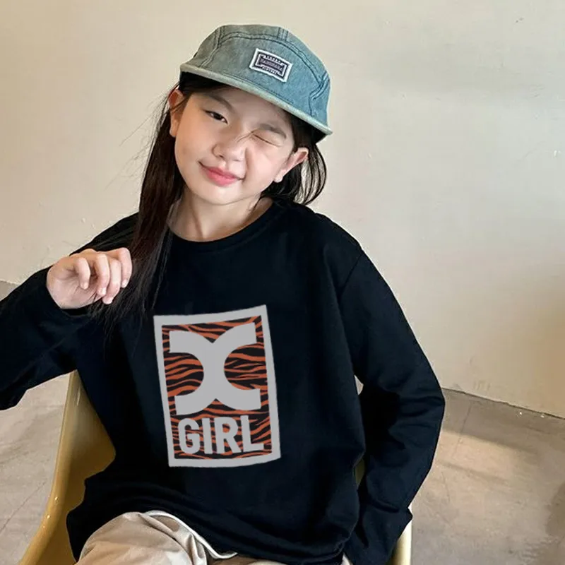 【90-160cm】超人気商品 特別なデザイン おしゃれ 定番 絶対欲しい 女の子 カジュアル 長袖 Ｔシャツ