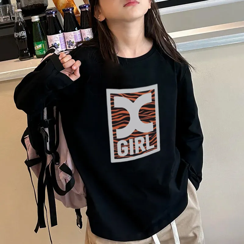【90-160cm】超人気商品 特別なデザイン おしゃれ 定番 絶対欲しい 女の子 カジュアル 長袖 Ｔシャツ