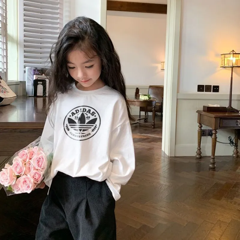 【90-160cm】今季も大流行 大人気 売れ筋 着心地良い 合わせやすい 女の子 長袖 Tシャツ