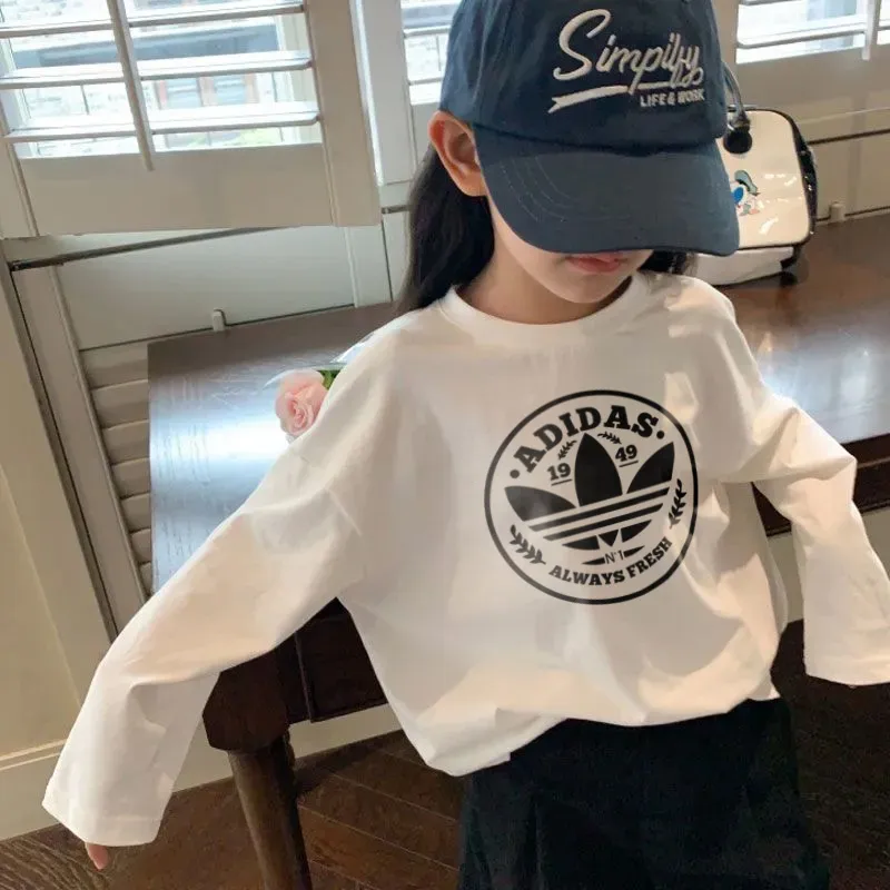 【90-160cm】今季も大流行 大人気 売れ筋 着心地良い 合わせやすい 女の子 長袖 Tシャツ