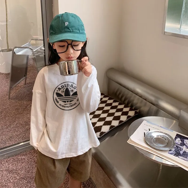 【90-160cm】今季も大流行 大人気 売れ筋 着心地良い 合わせやすい 女の子 長袖 Tシャツ