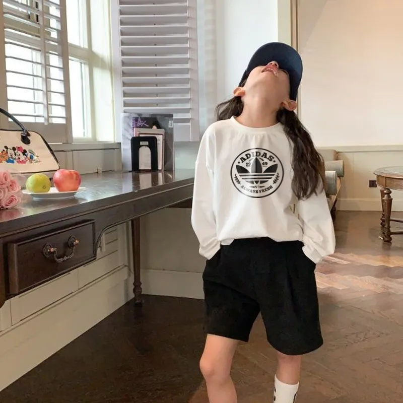 【90-160cm】今季も大流行 大人気 売れ筋 着心地良い 合わせやすい 女の子 長袖 Tシャツ