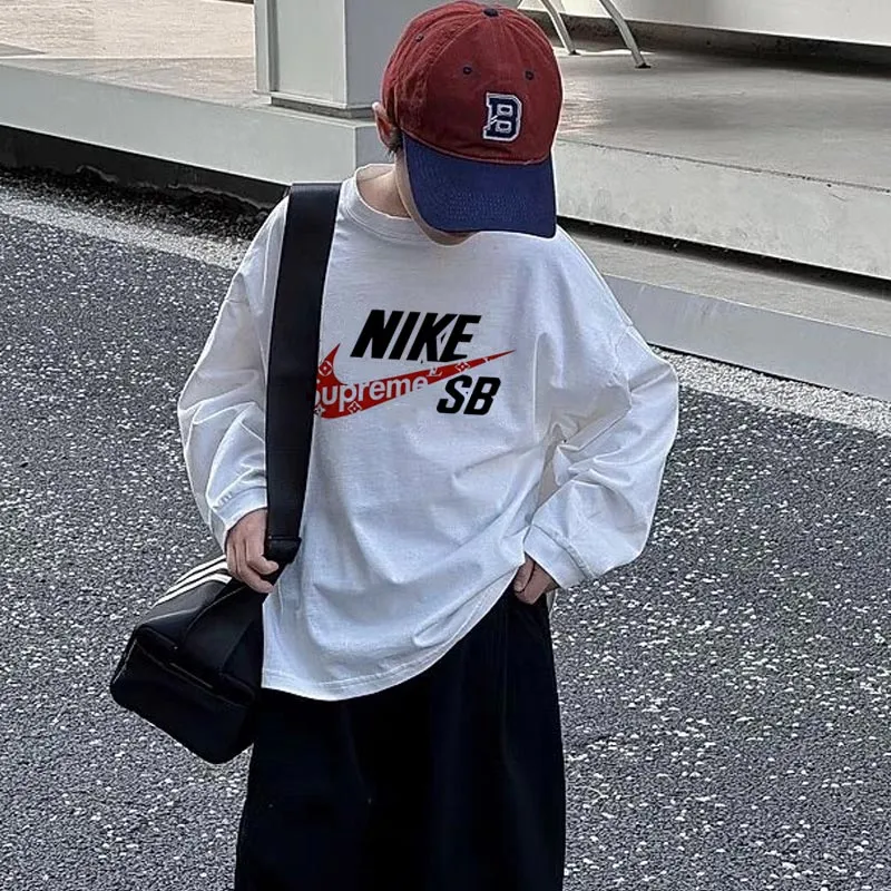 【90-160cm】存在感アップ 気質満点 絶対流行 合わせやすい カジュアル おしゃれ 男の子 長袖 Ｔシャツ