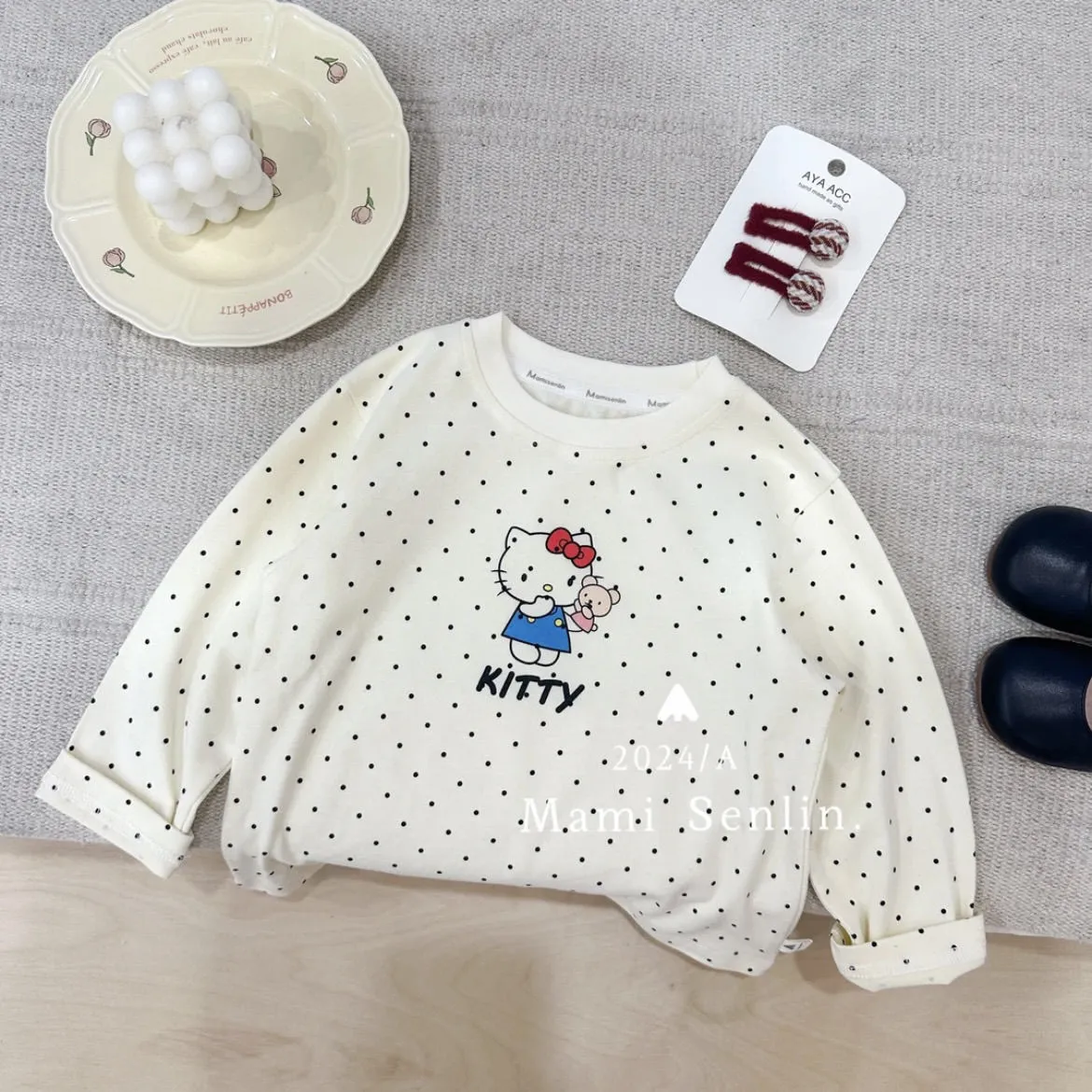 【90-140cm】超人気商品 大活躍 オシャレ カートゥーン 可愛い 女の子 長袖 Ｔシャツ