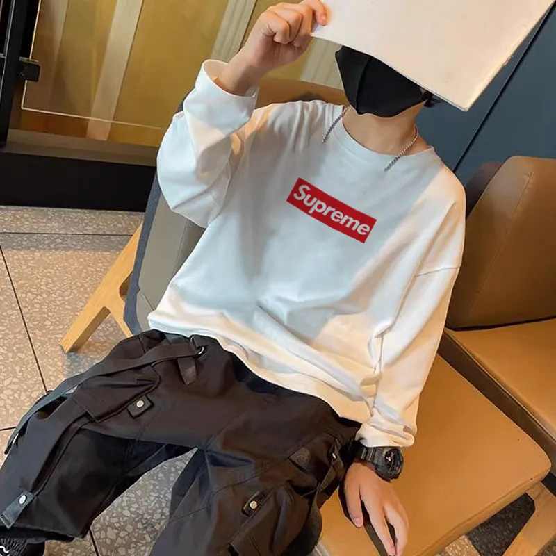【90-160cm】着回し最強 売れ筋 カラフル プリント アルファベット 男の子 長袖 Ｔシャツ