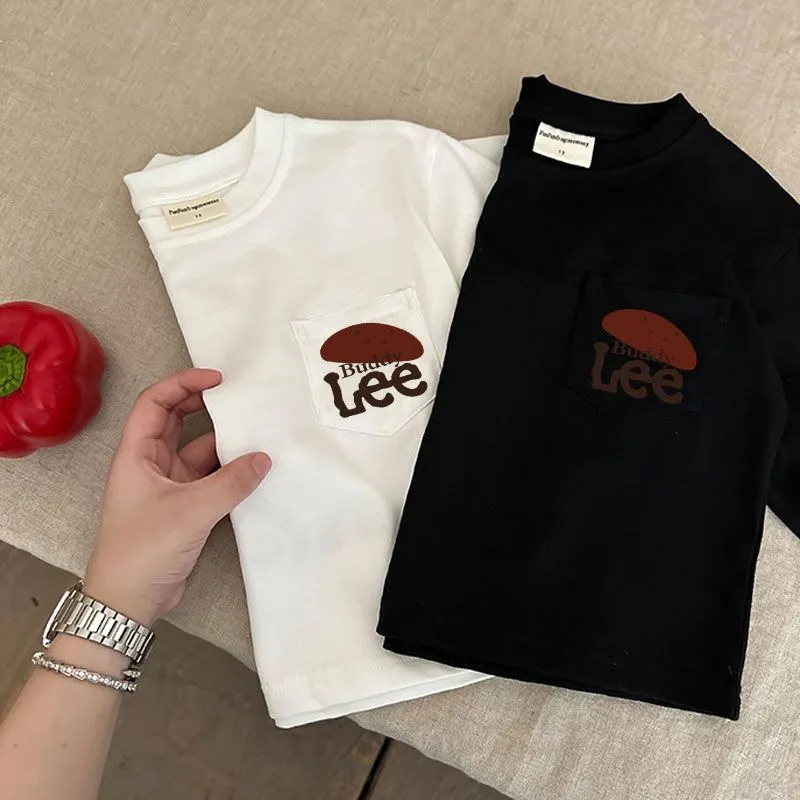 【80-140cm】元気いっぱい 合わせやすい カートゥーン アルファベット 快適 長袖 Ｔシャツ