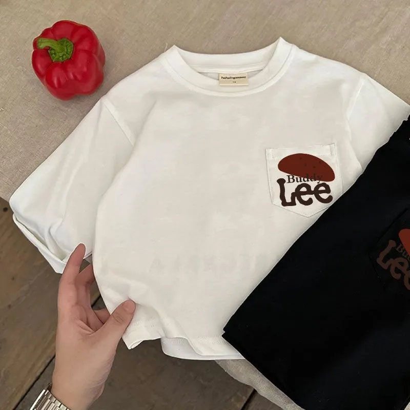 【80-140cm】元気いっぱい 合わせやすい カートゥーン アルファベット 快適 長袖 Ｔシャツ