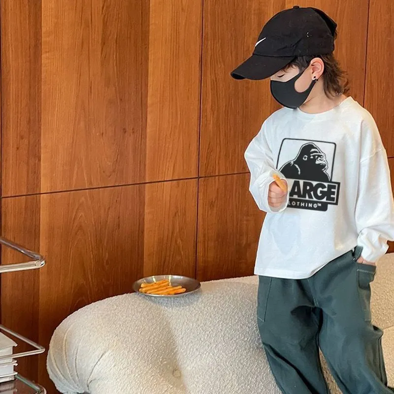 【90-160cm】絶対見逃さないで 売れ筋 トレンド カジュアル 男の子 長袖 Ｔシャツ