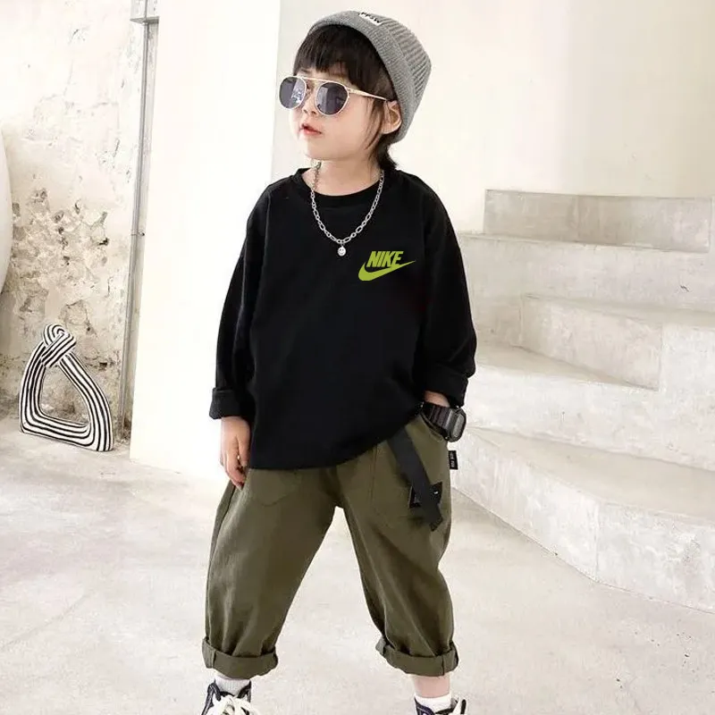 【90-160cm】人気上昇中 スタイリッシュ カジュアル 新作 男の子 長袖 Tシャツ