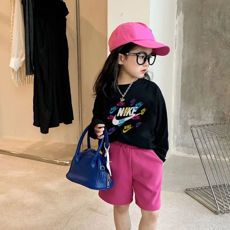 【90-160cm】元気いっぱい オシャレ 合わせやすい 女の子 長袖 Ｔシャツ