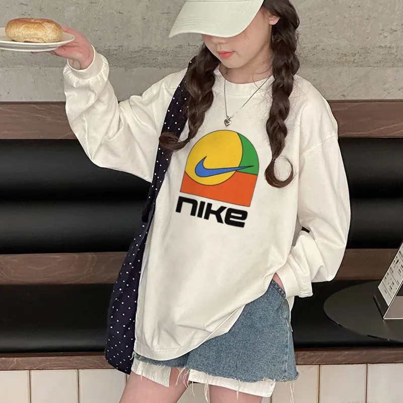 【110-170cm】絶対欲しい オシャレ カジュアル 着やすい 女の子 長袖 Ｔシャツ