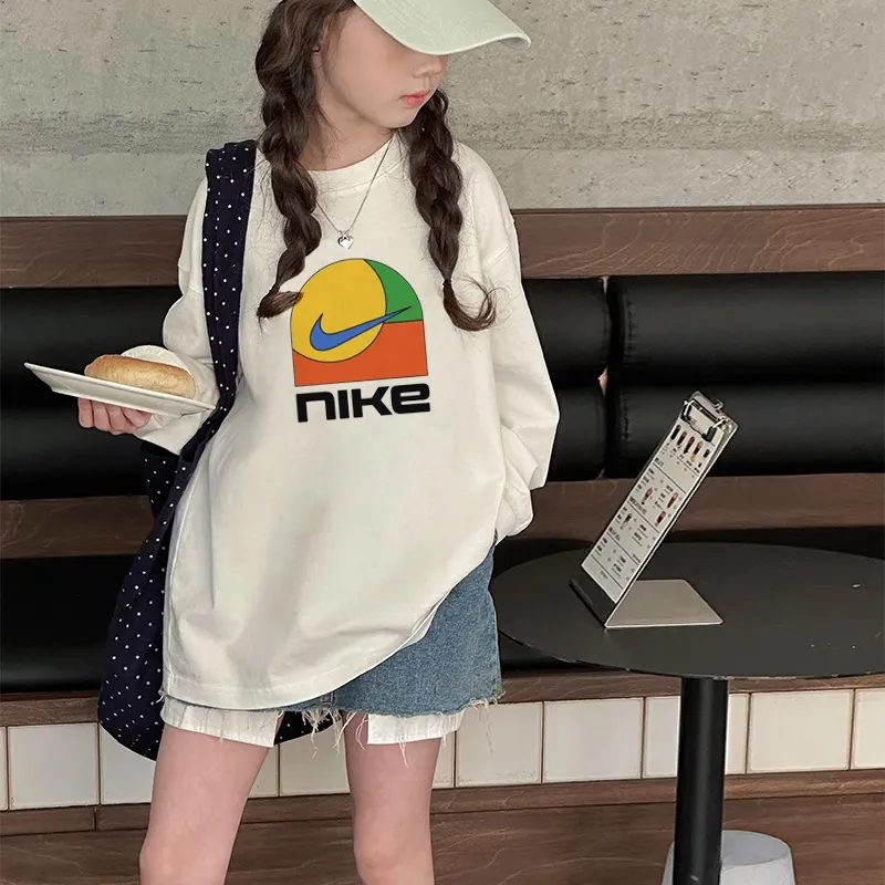 【110-170cm】絶対欲しい オシャレ カジュアル 着やすい 女の子 長袖 Ｔシャツ