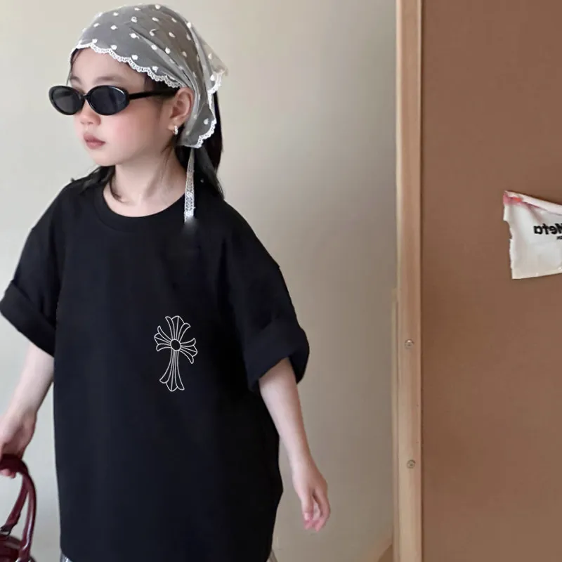 【90-160cm】リラックス感ある 大活躍 カジュアル 快適 女の子 半袖 Ｔシャツ