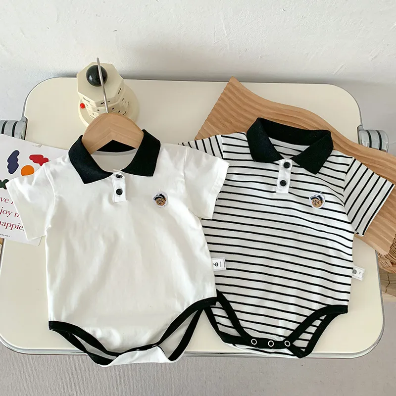 【66-100cm】絶対欲しい 大人気　着心地良い 質感いい シンプル ベビー 半袖 ロンパース