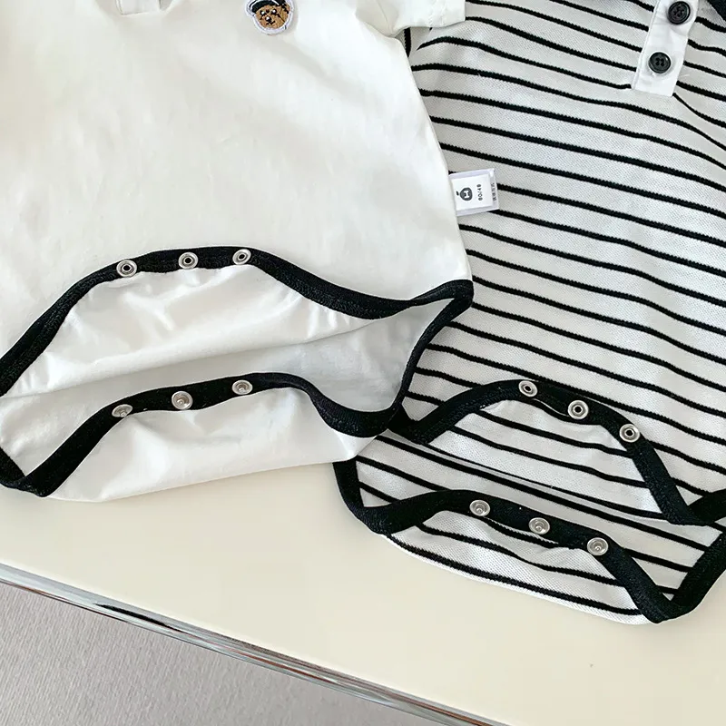 【66-100cm】絶対欲しい 大人気　着心地良い 質感いい シンプル ベビー 半袖 ロンパース