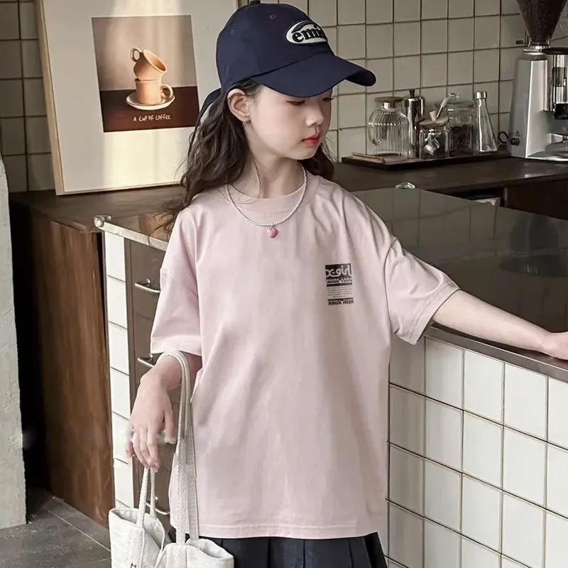 【90-160cm】絶対欲しい 大活躍 合わせやすい トレンド 女の子 半袖 Ｔシャツ