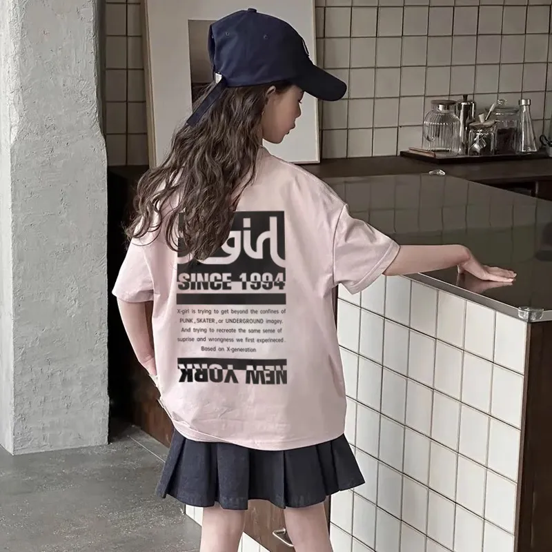 【90-160cm】絶対欲しい 大活躍 合わせやすい トレンド 女の子 半袖 Ｔシャツ