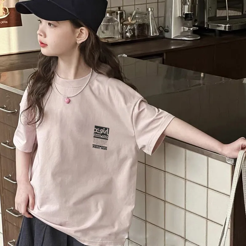 【90-160cm】絶対欲しい 大活躍 合わせやすい トレンド 女の子 半袖 Ｔシャツ