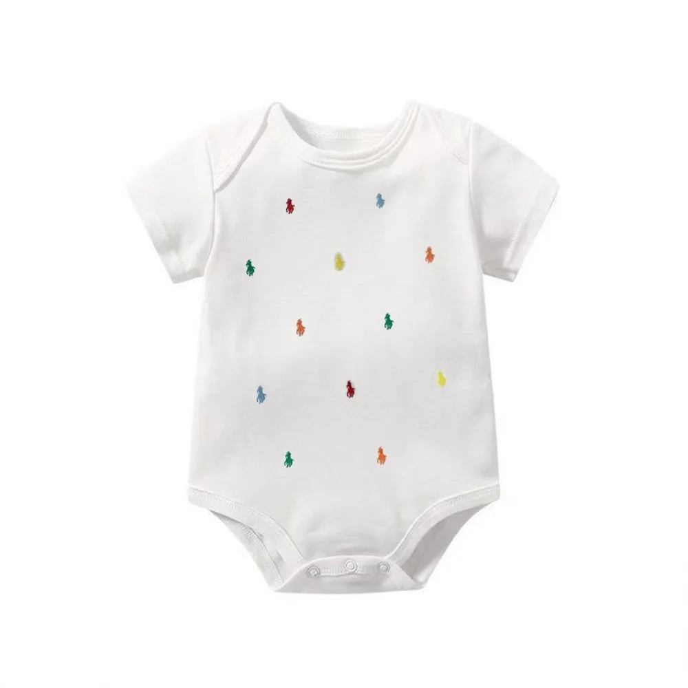 【52-90cm】人気上昇中 トレンド  やわらかな素材 シンプル ベビー 半袖 ロンパース