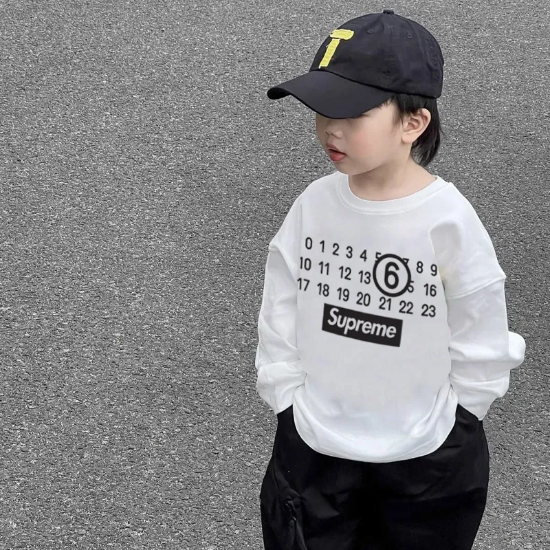 【90-160cm】リラックス感ある 大活躍 カジュアル 着やすい シンプル 男の子 長袖 Ｔシャツ