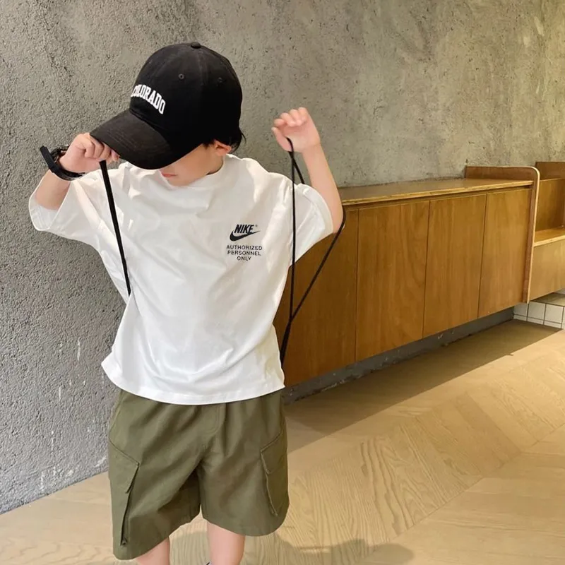 【90-160cm】人気爆発中  売れ筋 アルファベット カジュアル 男の子 半袖 Ｔシャツ