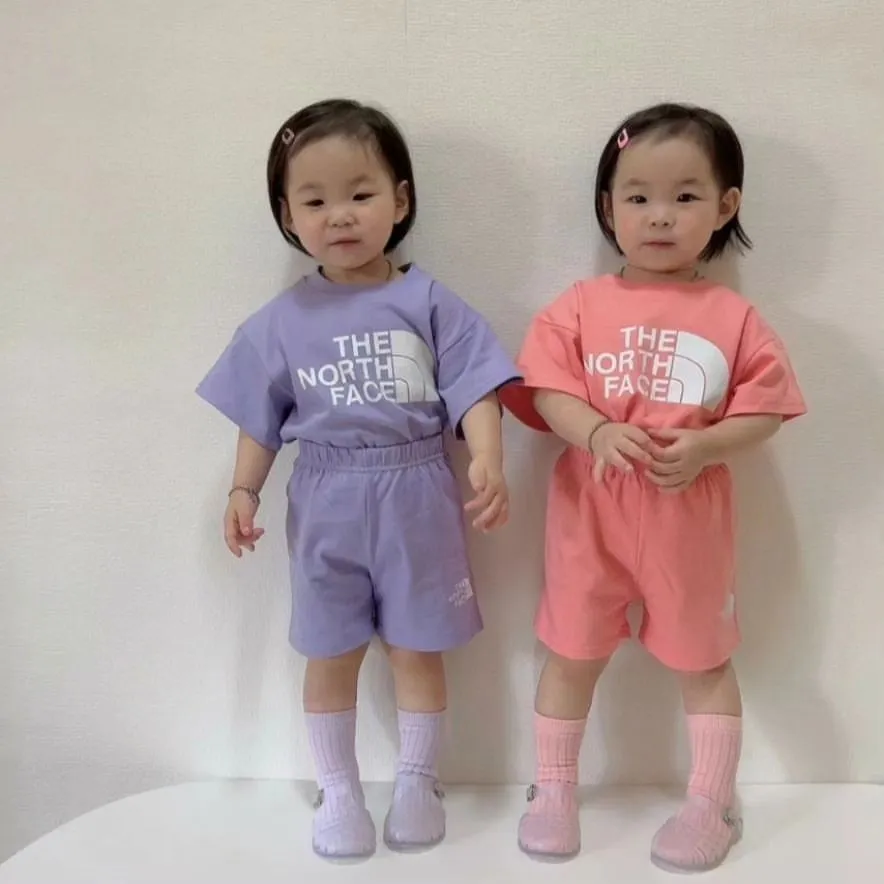 【80-130cm】二点セット 売れ筋 快適 大活躍 カジュアル 半袖Ｔシャツ＋ショートパンツ セットアップ
