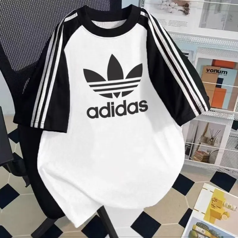 【110-160cm】元気いっぱい カジュアル 快適 配色 トレンド 半袖 Ｔシャツ