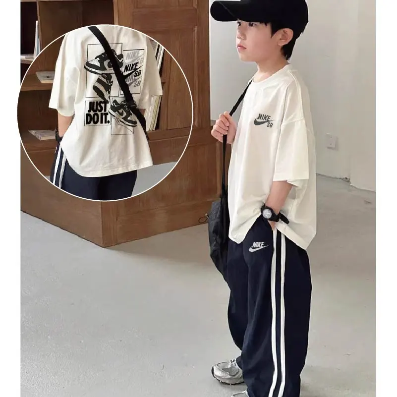 【100-150cm】二点セット 単品注文OK  絶対後悔しない 売れ筋 カジュアル 男の子 半袖Ｔシャツ＋パンツ セットアップ