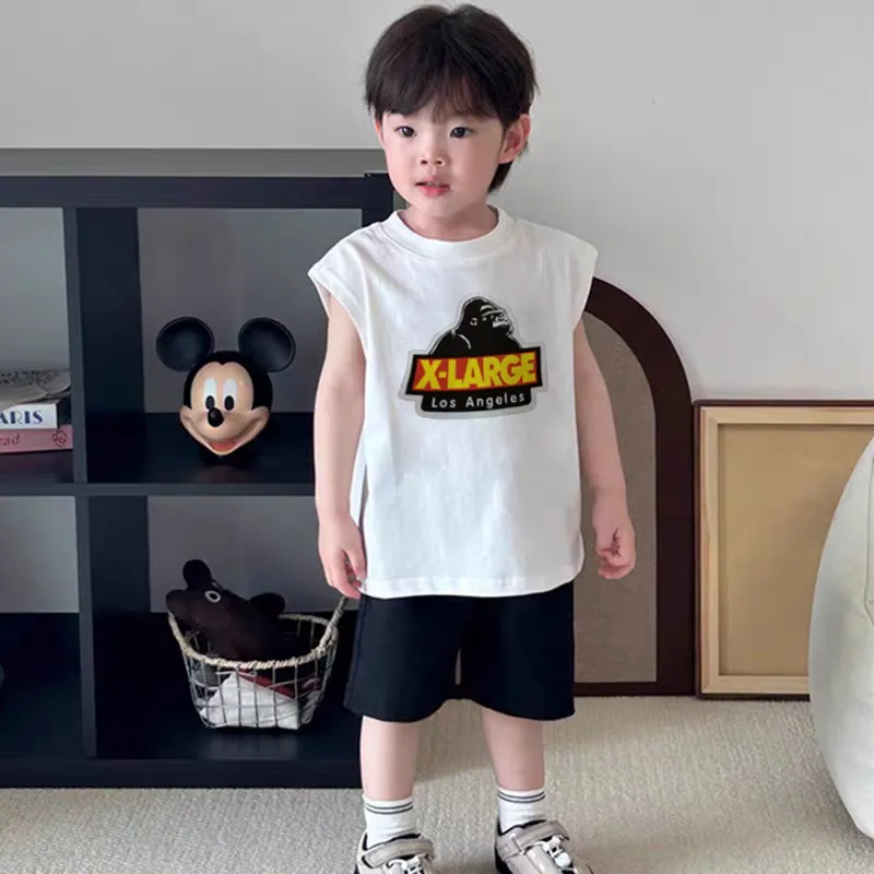 【90-160cm】コンフォート感抜群 大注目  カジュアル 快適 男の子 タンクトップ