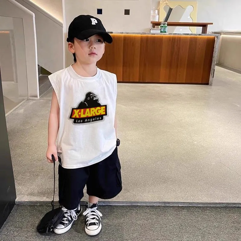 【90-160cm】コンフォート感抜群 大注目  カジュアル 快適 男の子 タンクトップ