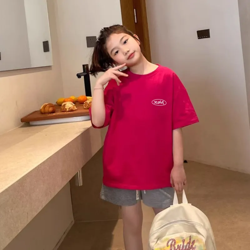 【90-160cm】目を奪われる 売れ筋 快適 トレンド カジュアル 女の子 半袖 Ｔシャツ