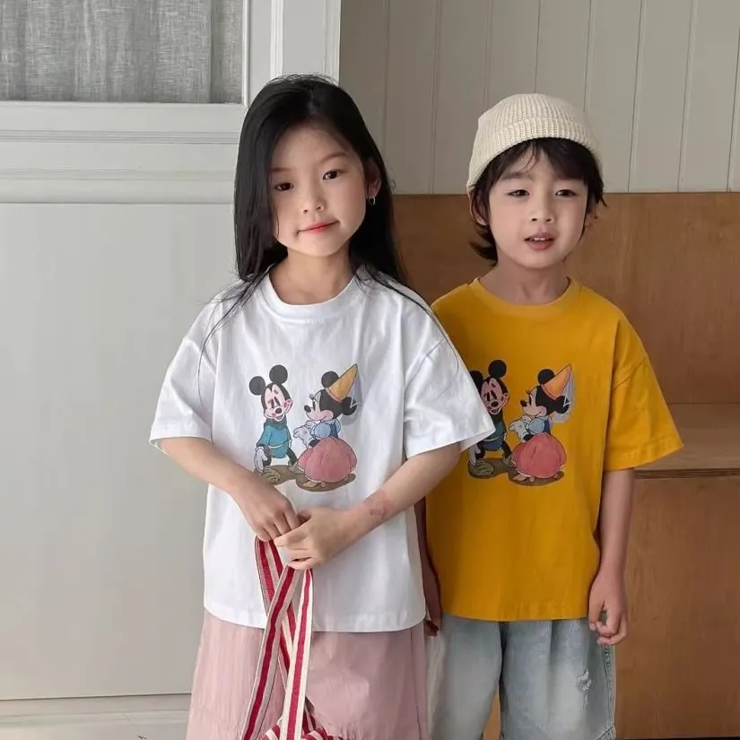【90-150cm】元気いっぱい 大注目 カートゥーン 可愛い 通気性抜群 半袖 Ｔシャツ