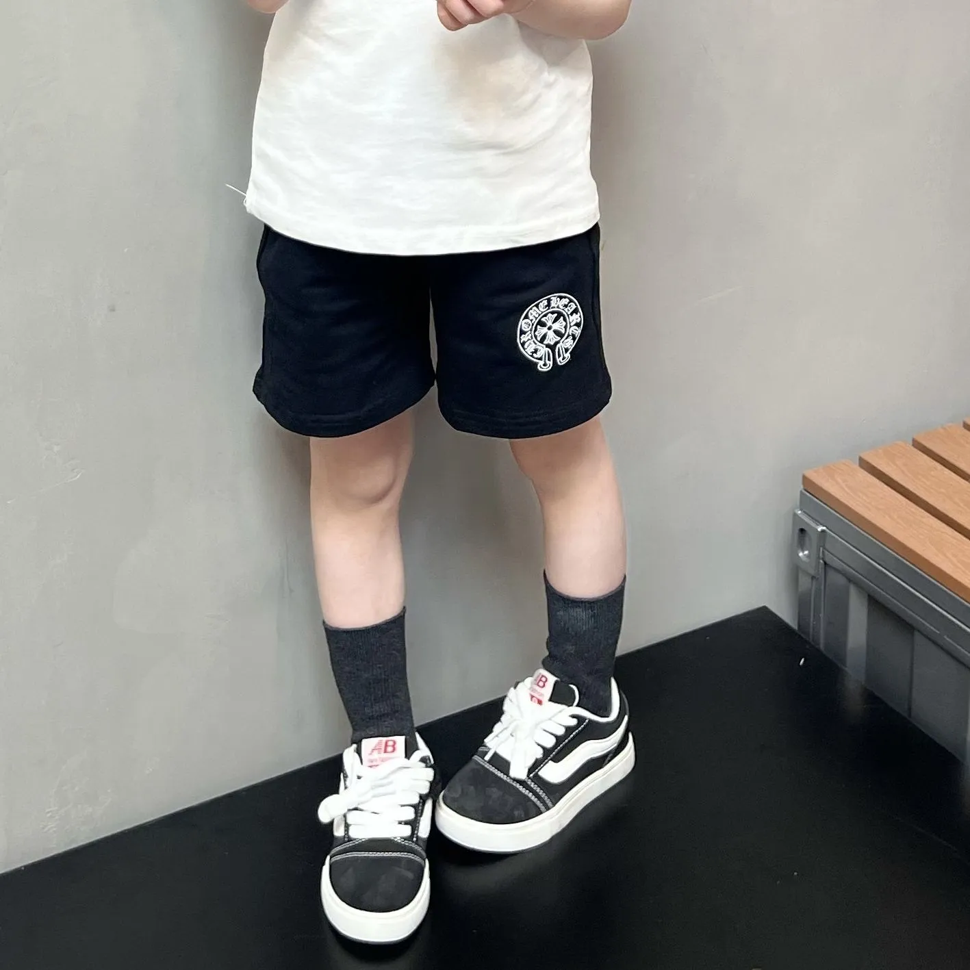 【90-150cm】二点セット 絶対欲しい やわらかな素材 トレンド  半袖Ｔシャツ＋ショートパンツ セットアップ