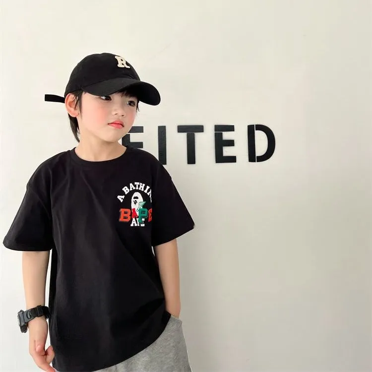 【90-160cm】よく売れる カッコイイ 人気 トレンド 合わせやすい 男の子 Tシャツ