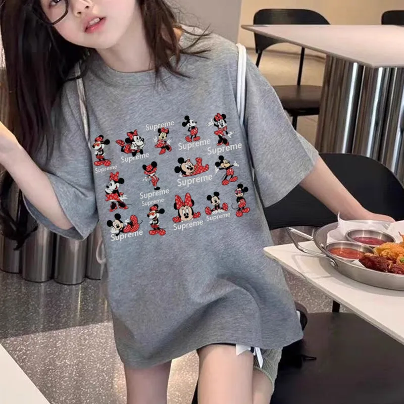【90-160cm】オシャレ度高め 爆売れ中 可愛い カジュアル 女の子 半袖 Ｔシャツ