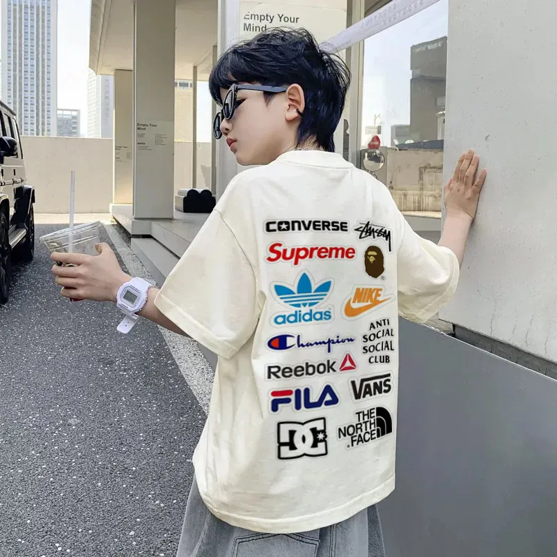【90-160cm】存在感アップ  大活躍 スタイリッシュ カッコイイ 男の子 半袖 Ｔシャツ