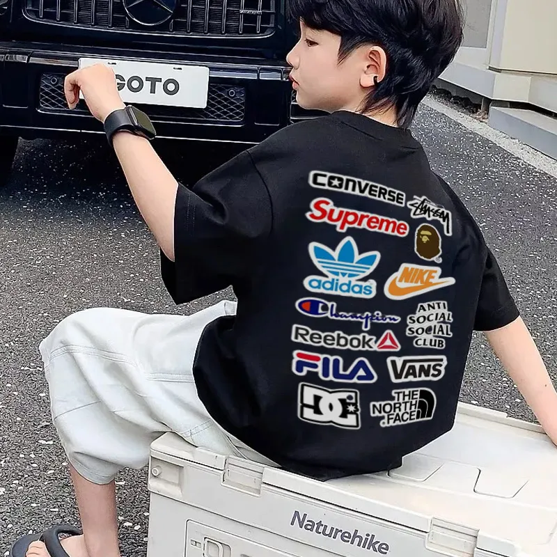 【90-160cm】存在感アップ  大活躍 スタイリッシュ カッコイイ 男の子 半袖 Ｔシャツ