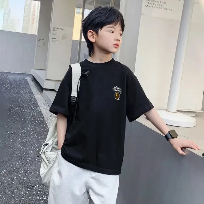 【90-160cm】存在感アップ  大活躍 スタイリッシュ カッコイイ 男の子 半袖 Ｔシャツ