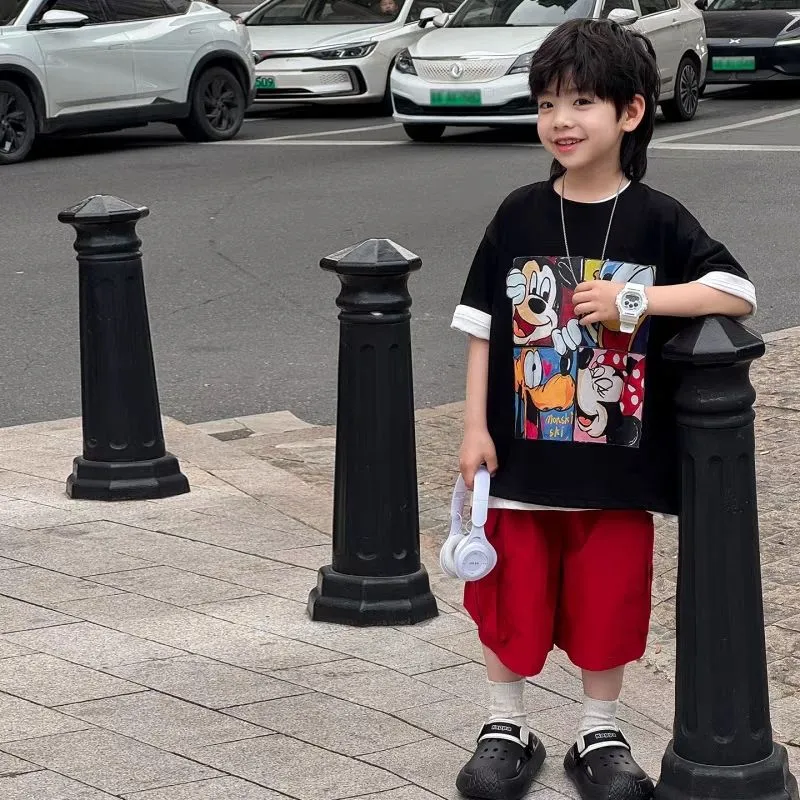 【90-160cm】トレンド感満点 カジュアル 快適 カートゥーン クール 男の子 半袖 Ｔシャツ