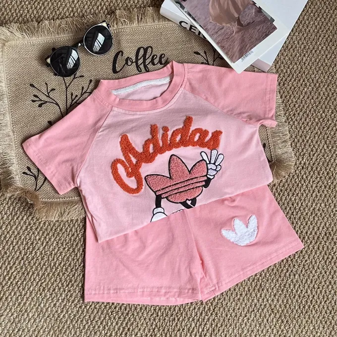 【80-130cm】二点セット オシャレ度高め 大人気 カジュアル 快適 半袖Ｔシャツ＋ショートパンツ セット