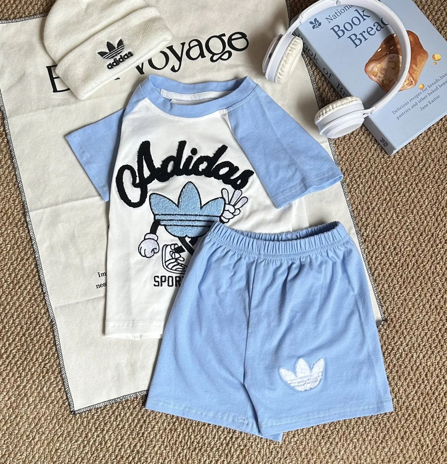 【80-130cm】二点セット オシャレ度高め 大人気 カジュアル 快適 半袖Ｔシャツ＋ショートパンツ セット