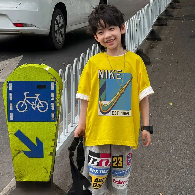 【90-160cm】リラックス感ある 爆売れ中 カジュアル 着やすい 男の子 半袖 Ｔシャツ