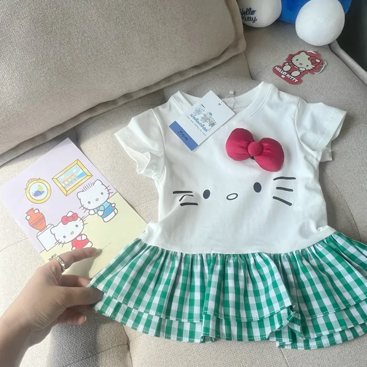 【90-160cm】毎日着たくなる 可愛い カートゥーン 涼やか 女の子 半袖Ｔシャツ/パンツ