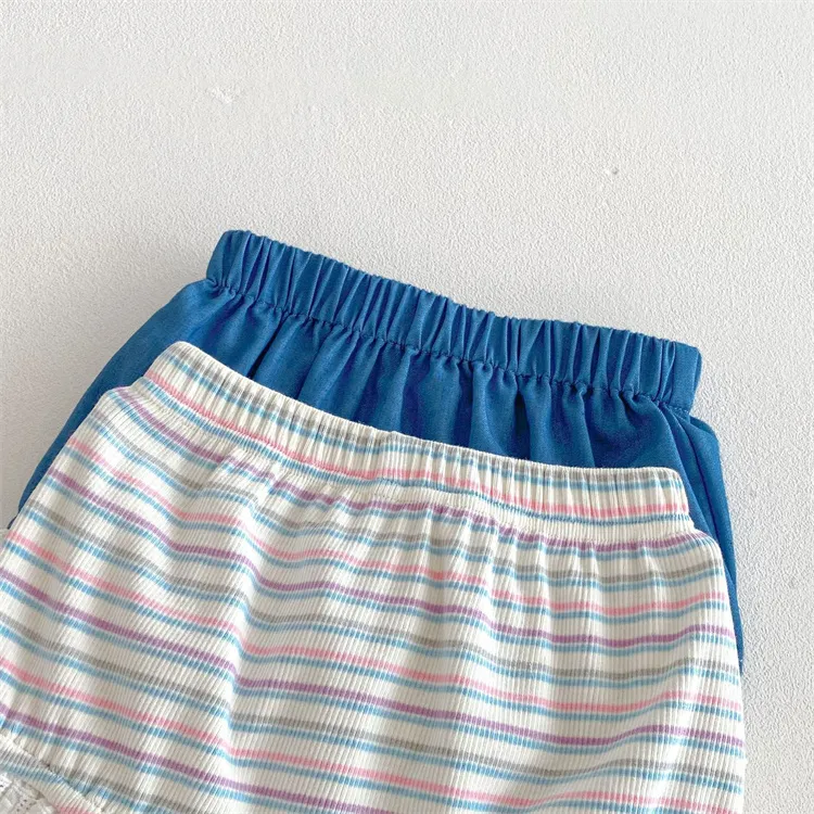 【73-100cm】二点セット好感度100％  可愛い 快適 デイリーにぴったり タンクトップ＋ショートパンツ セット
